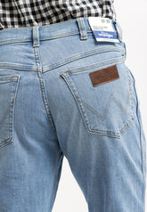 Wrangler Texas Slim Męskie Spodnie Jeansowe Dream On W12SQO859